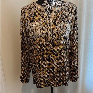 Christopher & Banks Multicolor Patterned Blouse